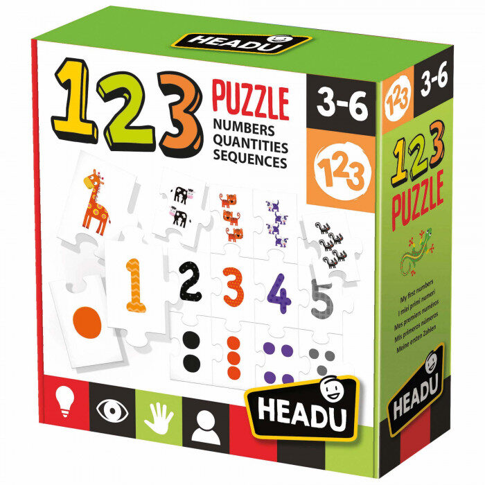 HEADU STEM Spēle "123 puzle", 27 gab