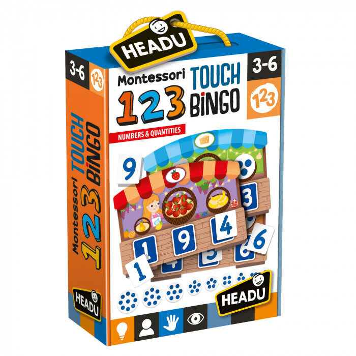 HEADU Montessori spēle "1 2 3 Montesori Bingo"