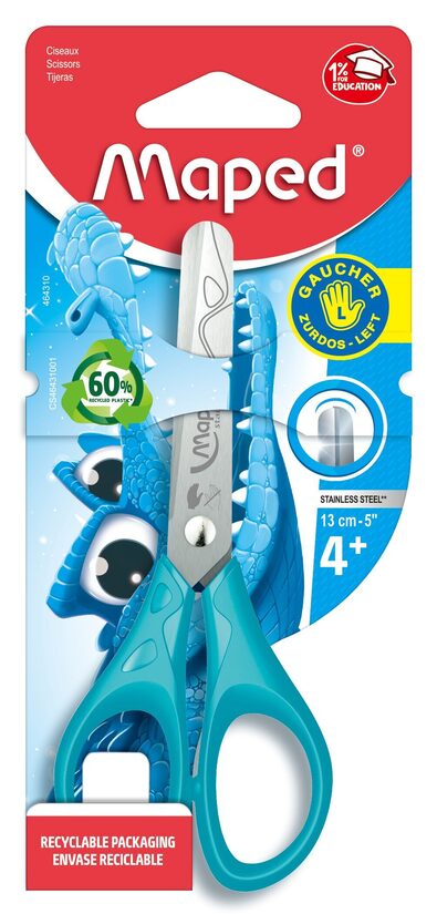 Šķēres MAPED Essentials 13cm kreiļu, kartona blisterī,  1656510501
