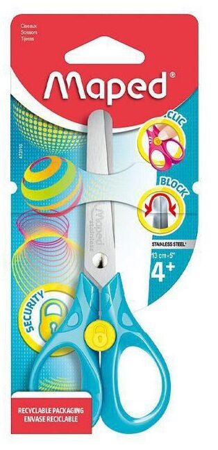 Šķēres MAPED Security 3D 13cm blisterī