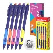 Lodīšu pildspalva ErichKrause Stick&Grip 0.7mm, zila tinte
