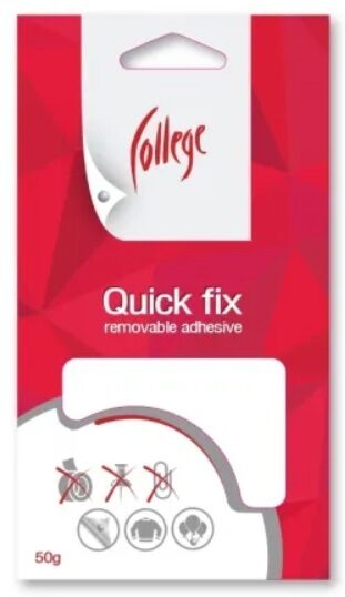 Līmpasta College Quick Fix 50g, balta