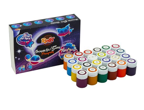 Guaša GAMMA Rudix Premium 24 krāsas*20ml