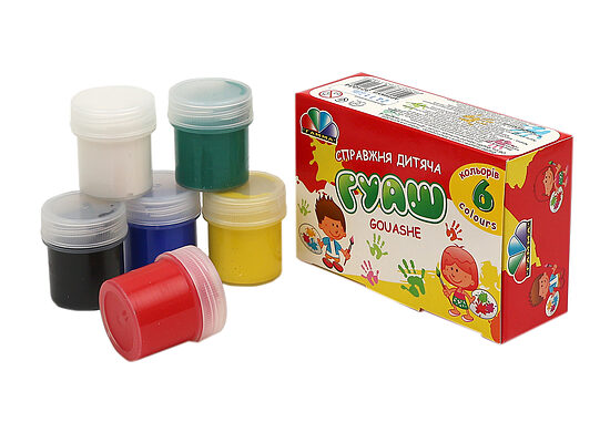 Guaša GAMMA 6 krāsas*20ml