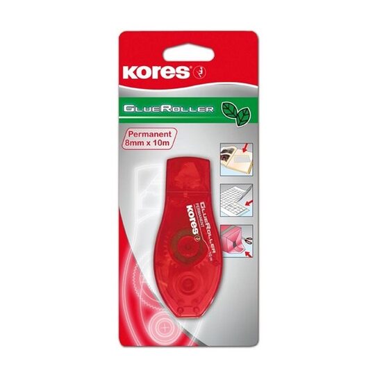 Līme-rollers KORES 8mm*10m Permanent blisterī, 14371002