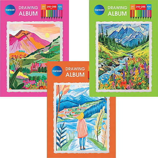 Zīmēšanas albums A4 20lp., 80828