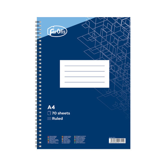 Klade A4 līniju 70lp. ar spirāli FOROFIS, 91711