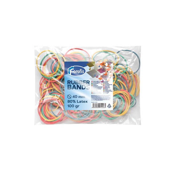 Gumijas naudai FOROFIS 100gr (80% lateksa) asorti, 91226