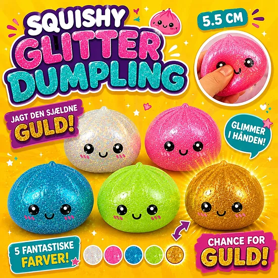 Squishy Dumpling 5.5cm Glitter