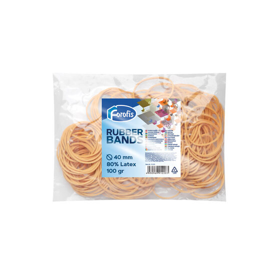 Gumijas naudai FOROFIS 100gr d.40mm (80% lateksa) dabiska krāsa, 91220