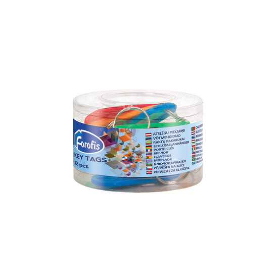 Atslēgu piekariņš no plastikāta FOROFIS 12gab. (asorti), 91575