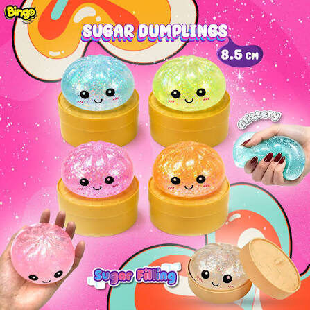 Sugar Squishy Dumpling 8.5cm Glitter 