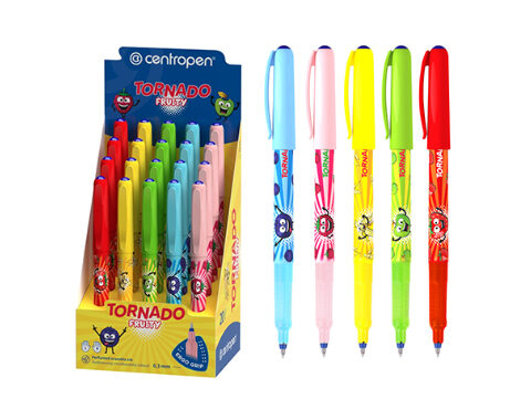 Pildspalva rolleris, 0.3mm, zila, aromatizēta, Tornado Fruity, Centropen