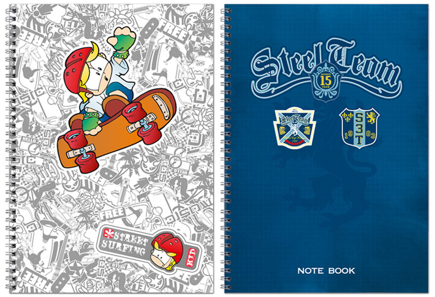 Klade A4 rūtiņu,  48 lap. Spirālē