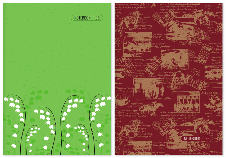 Klade A4, rūtiņu,  96 lap. 