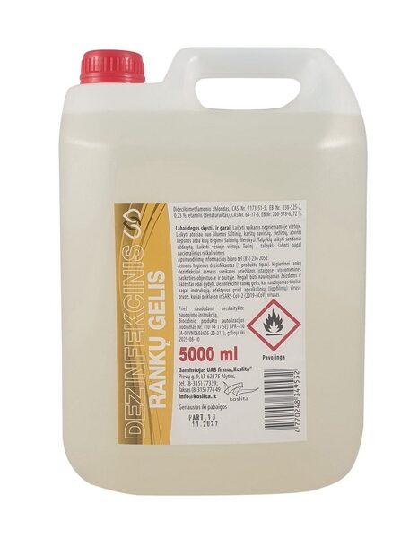 Hand disinfection gel, 5L, 417043
