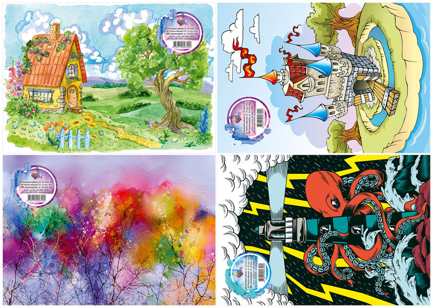 Albums zīmēšanas A4 30 lapas