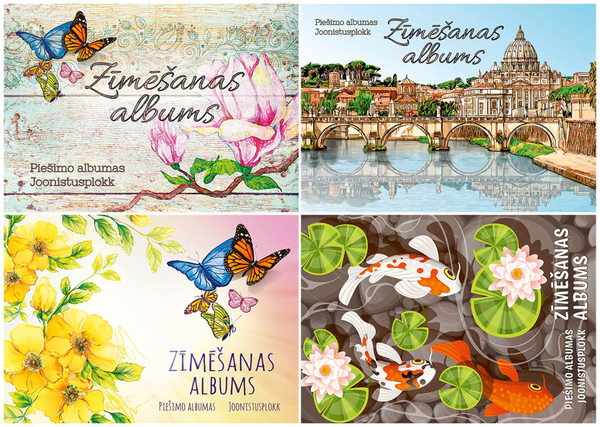 Zīmēšanas papīrs A4, 25 loksnes, gludais