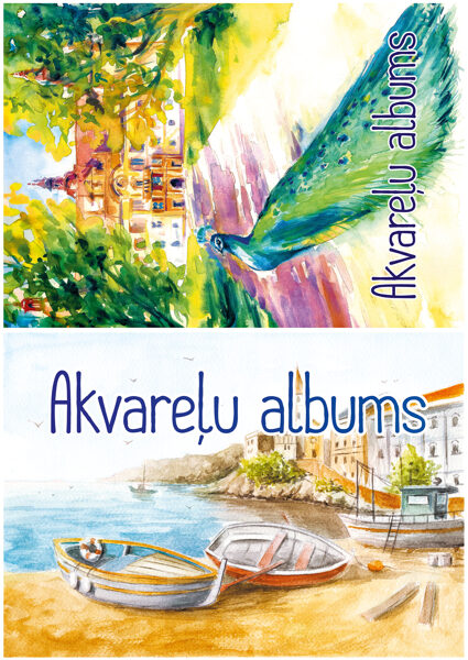 Albums akvareļu, A4 15 lapas