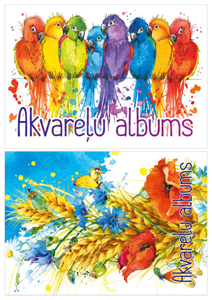 Albums akvareļu A3 15 lapas