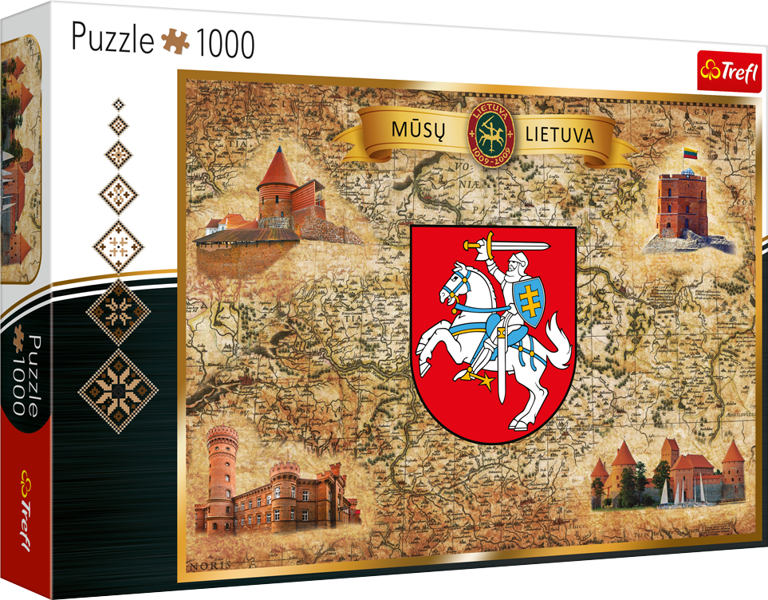 TREFL Puzle Lietuva, 1000 gab.
