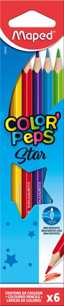 Zīmuïkrāsas MAPED "Color`Peps" 6 krāsas, 12365006