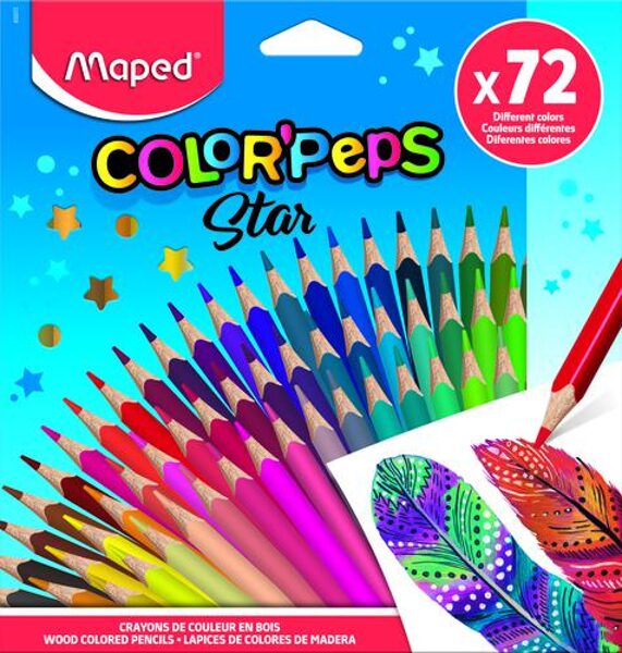 Zīmuļkrāsas MAPED Color`Peps 72 krāsas, 12365049