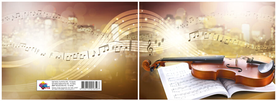 Nošu burtnīca A5 10 lapas