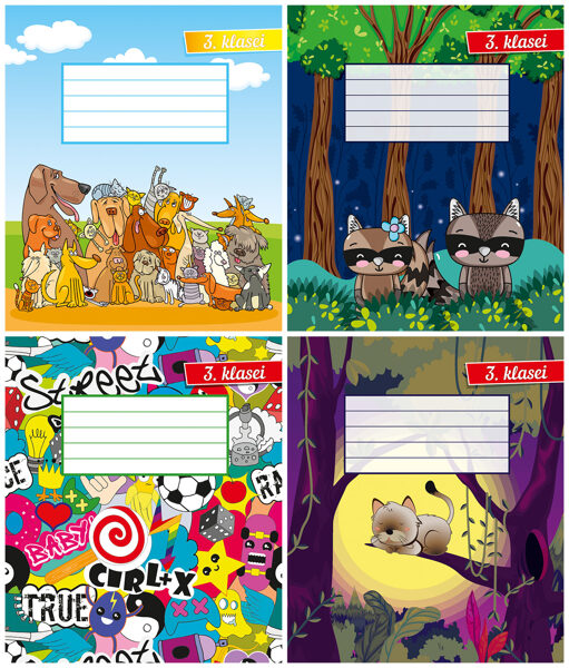 Burtnīca līniju 3 kl. 12 lap, 1713