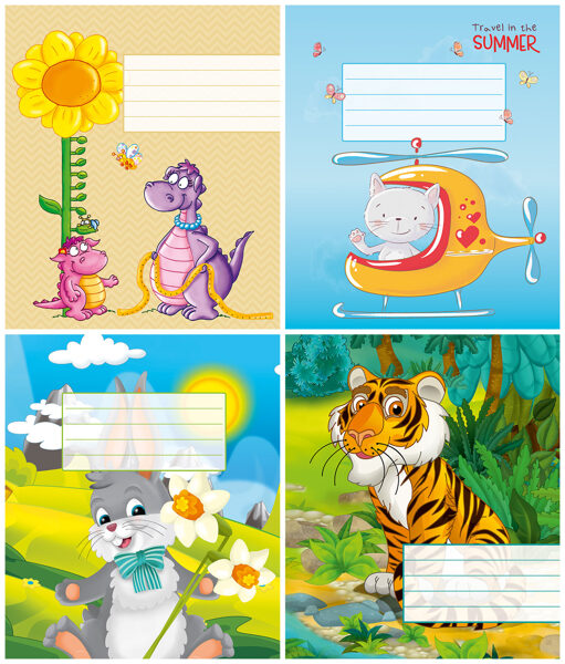 Burtnīca šaur-platlīniju 12 lap, 1716