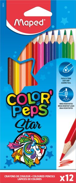 Zīmuļkrāsas MAPED "Color`Peps" 12 krāsas, 12365013