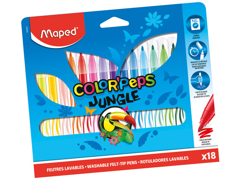Flomasteri MAPED "Color Peps" Jungle 18 krāsas, 12265108