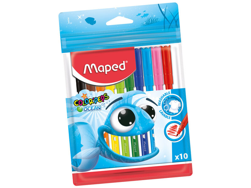 Flomasteri MAPED "Color Peps" Ocean 10 krāsas, 12265122