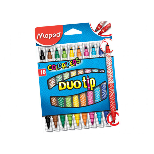 Flomasteri MAPED Color Peps DuoTip 10 kr. kart.bl, 12265021