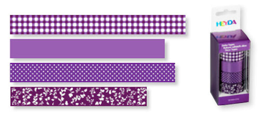 Dekoratīva līmlente 15mm Colour, violeta