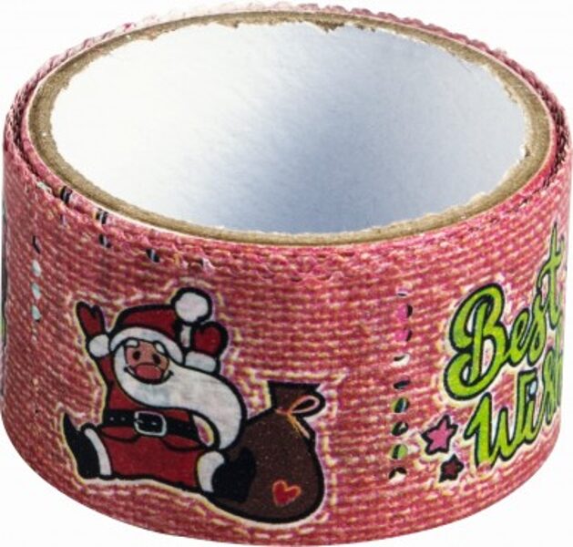 Dekoratīvā līmlente Stamp Merry Christmas