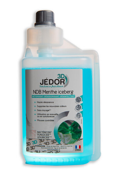 Dezinficējošs tīrīšanas līdzeklis "Jedor 3D NDB Menthe Iceberg", 1 l, art. 5343 (Hydrachim), 411224
