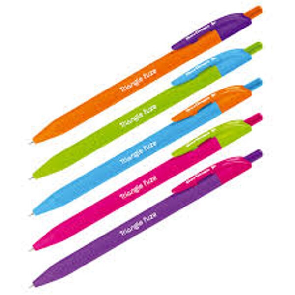 Pildspalva lodīšu, automātiska, 0.7mm, zila, trīssfūrains korpuss, Triangle Fuze RT Berlingo 