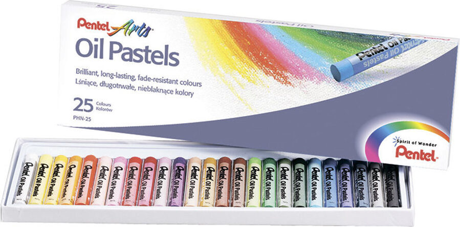 Eļļas krītiņi OIL PASTELS 25 krāsas, 3021100