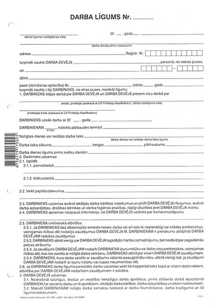 Darba līgums, A4D, 10 loksnes 