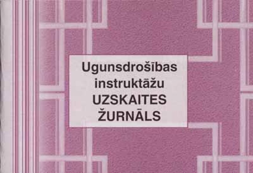 Ugunsdrošības instruktāžu uzskaites žurnāls, A5Ž, 48 lapas 