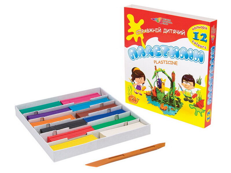 Plastilīns GAMMA 12 krāsas 240 g, 15172012