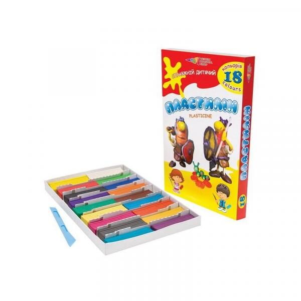 Plastilīns GAMMA 18 krāsas 360g, 15172018