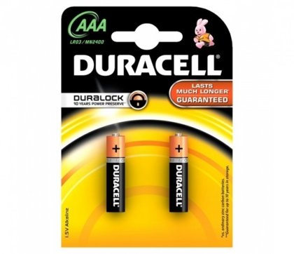 Batteries AAA LR03 Duracell Basic 2gab.