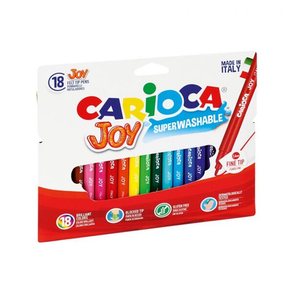 Flomasteri CARIOCA JOY 18 krāsas, 12233018