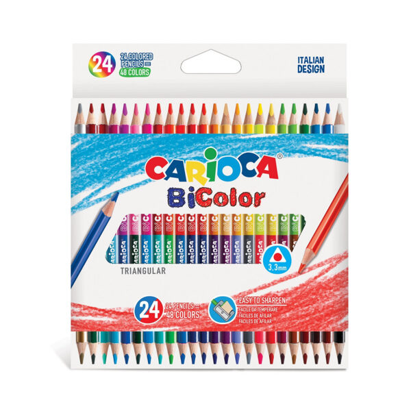 Zīmuļkrāsas CARIOCA Bi Color 24/48 krāsa, 12333812