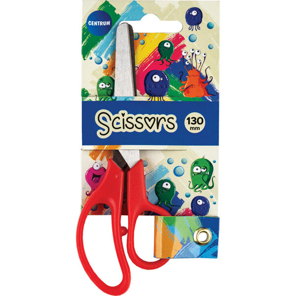 Šķēres 13cm "Sea World" ar apaļu galu un lineālu