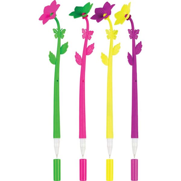 Lodīšu pildspalva FANCY FLOWER zila 0.7mm, 80415