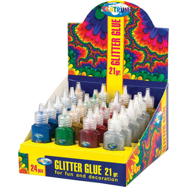 Līme ar spīguļiem 21ml, 24 gabali