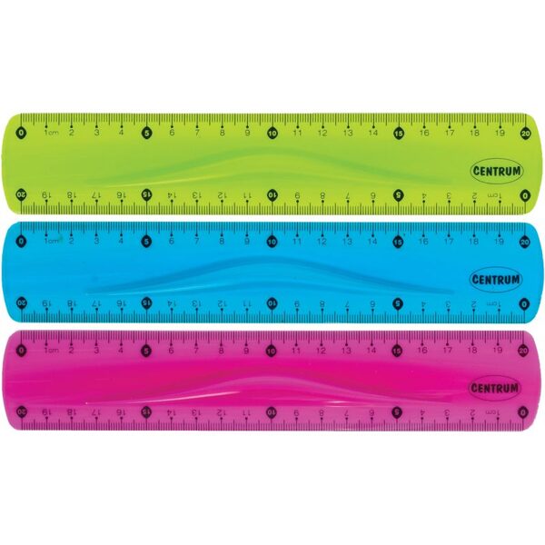 Lineāls 20cm SOFT ABS lokans, 86639